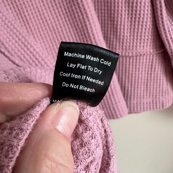POL Pink Waffle Knit Moto Jacket Sz Small - Picture 5 of 5